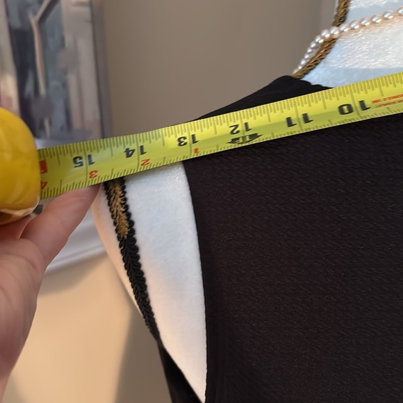 Black pleated with white skirt detail - fits up to 8 petite - Picture 6 of 8